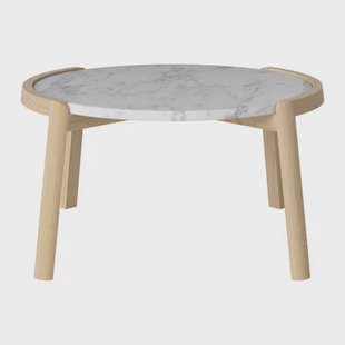 Bolia Mix Salontafel Medium - Wit / Marmer - Witgepigmenteerd Geolied Eiken