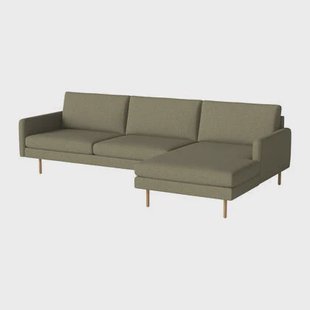 Bolia Scandinavia Remix Hoekbank met Chaise Longue Rechts - Green