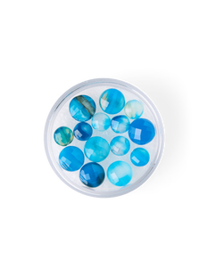 Agaat kralen - 6 mm/8 mm. 14 stk. - Turquiose - Søstrene Grene Agaat kralen - 6 mm/8 mm. 14 stk. - Turquiose - Søstrene Grene