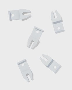 HEMA Plafondsteunen voor U-rail wit - 5 stuks (wit)