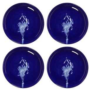 Serax Feast By Ottolenghi Gebaksbordje&Oslash;16 Set Van 4 Dark Blue/White Artichoke
