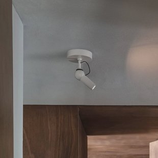 kdln LED plafondlamp Bird, wit, Ø 11 cm, metaal