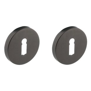 Intersteel Rozetten met sleutelgat antraciet grijs