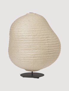 Kleine vloerlamp Kurbis van washipapier