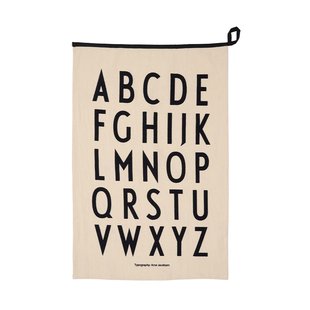 Design Letters Design Letters Premium classic theedoek 50x70cm ABC-zwart