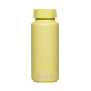 Design Letters Design Letters thermosfles Smile-geel