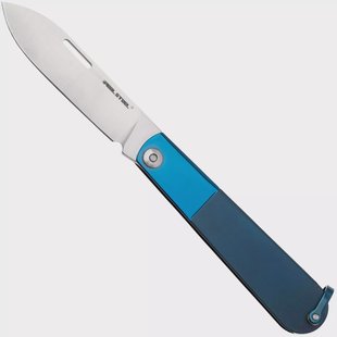 Real Steel Barlow RB-3 8341D, Satin 12C27, Blue Stainless Steel zakmes