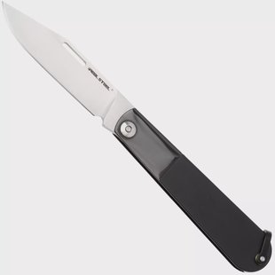 Real Steel Barlow RB-3 8342B, Satin 12C27, Black Stainless Steel zakmes
