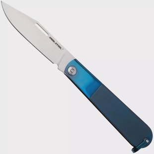 Real Steel Barlow RB-3 8342D, Satin 12C27, Blue Stainless Steel zakmes