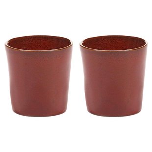 Serax La M&egrave;re By Marie Michielssen Mok 13cl Set Van 2 Venetian Red