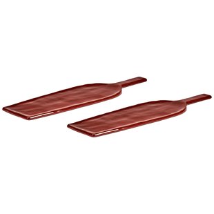 Serax La M&egrave;re By Marie Michielssen Serveerschaal 46x13 Set Van 2 Venetian Red