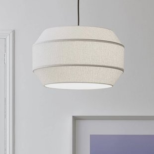 MARKET SET hanglamp Cosiness, Ø 46 cm, wit, stof