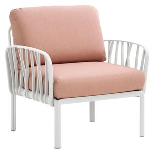 Nardi Komodo Poltrona Fauteuil Bianco/Rosa Quarzo