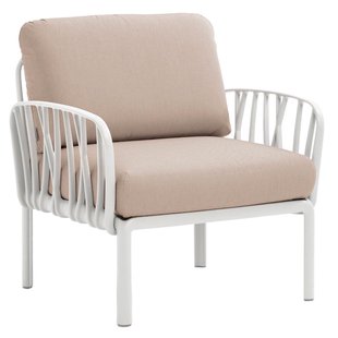 Nardi Komodo Poltrona Fauteuil Bianco/Canvas Sunbrella