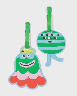 HEMA Bagagelabels monsters - 2 stuks