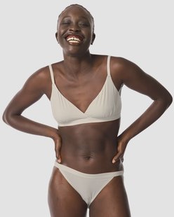 HEMA Triangel bralette micro creme (creme)