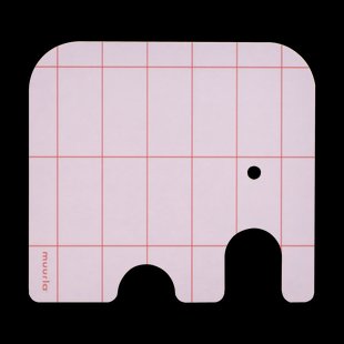 Muurla Elephant glasonderzetter 11x10 cm Pink