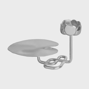 Hilke Collection Ninfea No.2 kandelaar Vernikkeld messing