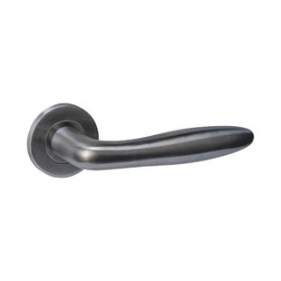 Intersteel Deurklink Q 03 op verdekt rozet PVD antraciet grijs