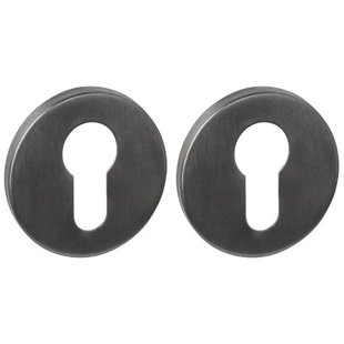 Intersteel Cilinderrozetten verdekt PVD antraciet grijs