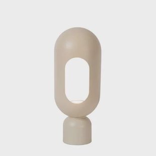 Lucide BARRIS Tafellamp - Taupe