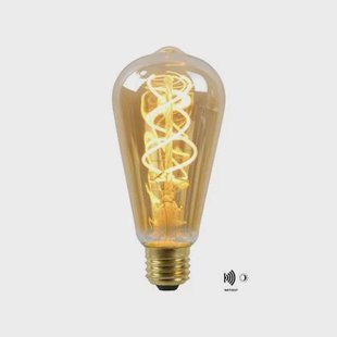 Lucide ST64 TWILIGHT SENSOR Filament lamp - Amber