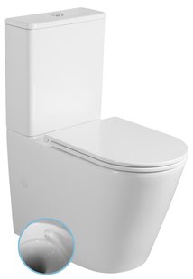 BWS AVI duoblok Rimless Glans wit Tornado Spoeling incl zitting PK (AO optioneel)