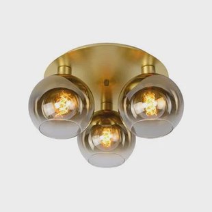 Lucide MARIUS Plafonnière - Mat Goud | Messing