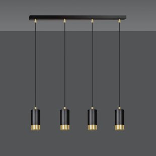 4-lichts hanglamp Kumiko | Loft46