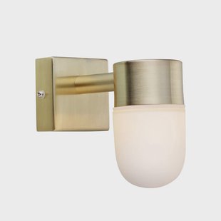 Markslöjd - Menton Wandlamp IP44 Brass/Opaal