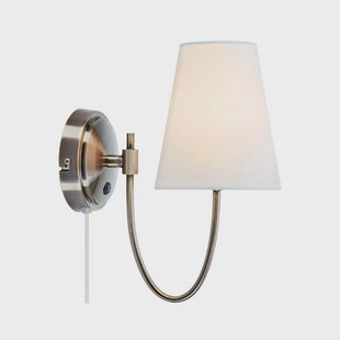 Markslöjd - Amar Wandlamp Off-White/Antique Brass