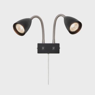 Markslöjd - Ciro 2 Wandlamp Black/Steel