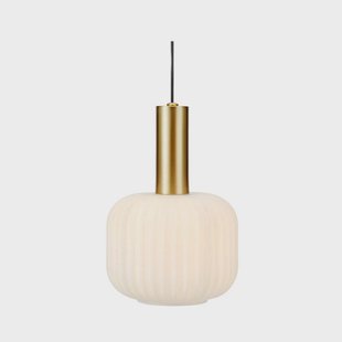 Markslöjd - Sober Hanglamp Small Brushed Brass/White