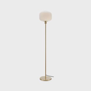 Markslöjd - Sober Vloerlamp Brushed Brass/White