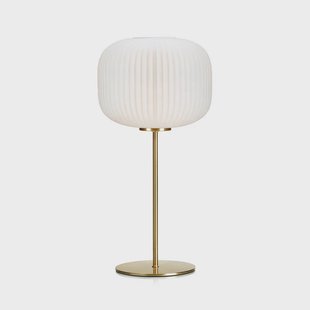 Markslöjd - Sober Taffellamp Brushed Brass/White