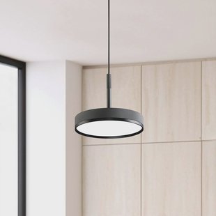 Viokef LED hanglamp Don, grijs, Ø 20 cm, metaal