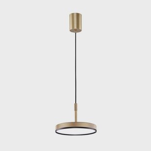 Viokef LED hanglamp Don, goudkleurig, Ø 20 cm, metaal