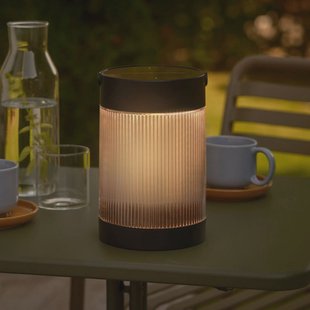 Nordlux Solar tafellamp Coupar, zwart, kunststof, IP44