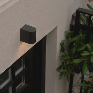 Nordlux Buitenwandlamp Dion Single, zwart, GU10, aluminium, IP44