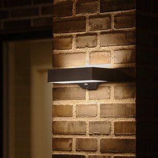 Nordlux LED-zonne-buitenwandlamp Monay Square zwart IP44