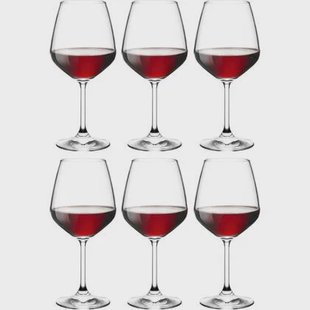 Bormioli Rocco Rode Wijnglazen Restaurant - 525 ml - 6 stuks