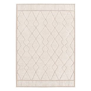 sweeek - Interieur tapijt met etnisch Berberpatroon, beige en crème