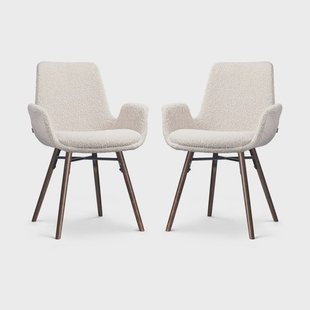 Set van 2 eetkamerstoelen Nena-Eef bouclé | Nolon Set van 2 eetkamerstoelen Nena-Eef bouclé | Nolon