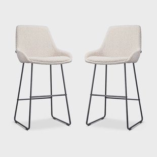 Set van 2 barstoelen Nino-Isa bouclé | Nolon