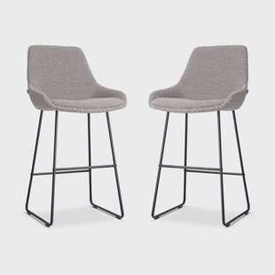 Set van 2 barstoelen Nino-Isa bouclé | Nolon