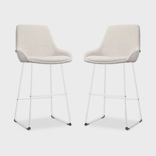 Set van 2 barstoelen Nino-Isa bouclé | Nolon