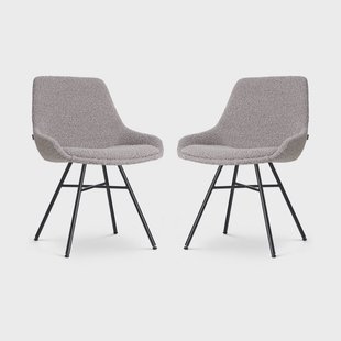 Set van 2 eetkamerstoelen Noa-Isa bouclé | Nolon