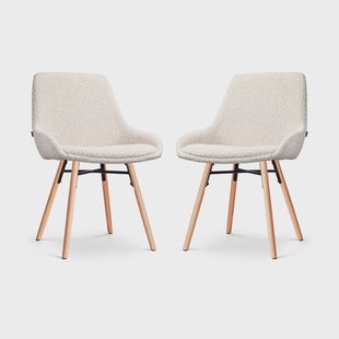 Set van 2 eetkamerstoelen Nena-Isa bouclé | Nolon Set van 2 eetkamerstoelen Nena-Isa bouclé | Nolon