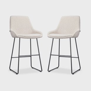 Set van 2 barstoelen Nino-Isa bouclé | Nolon