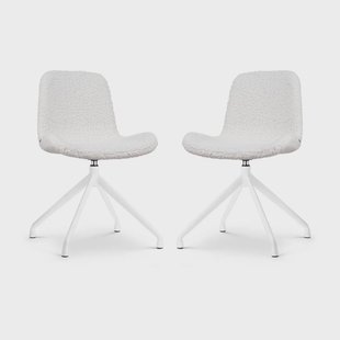 Set van 2 eetkamerstoelen Nola-Fé draaibaar teddy | Nolon